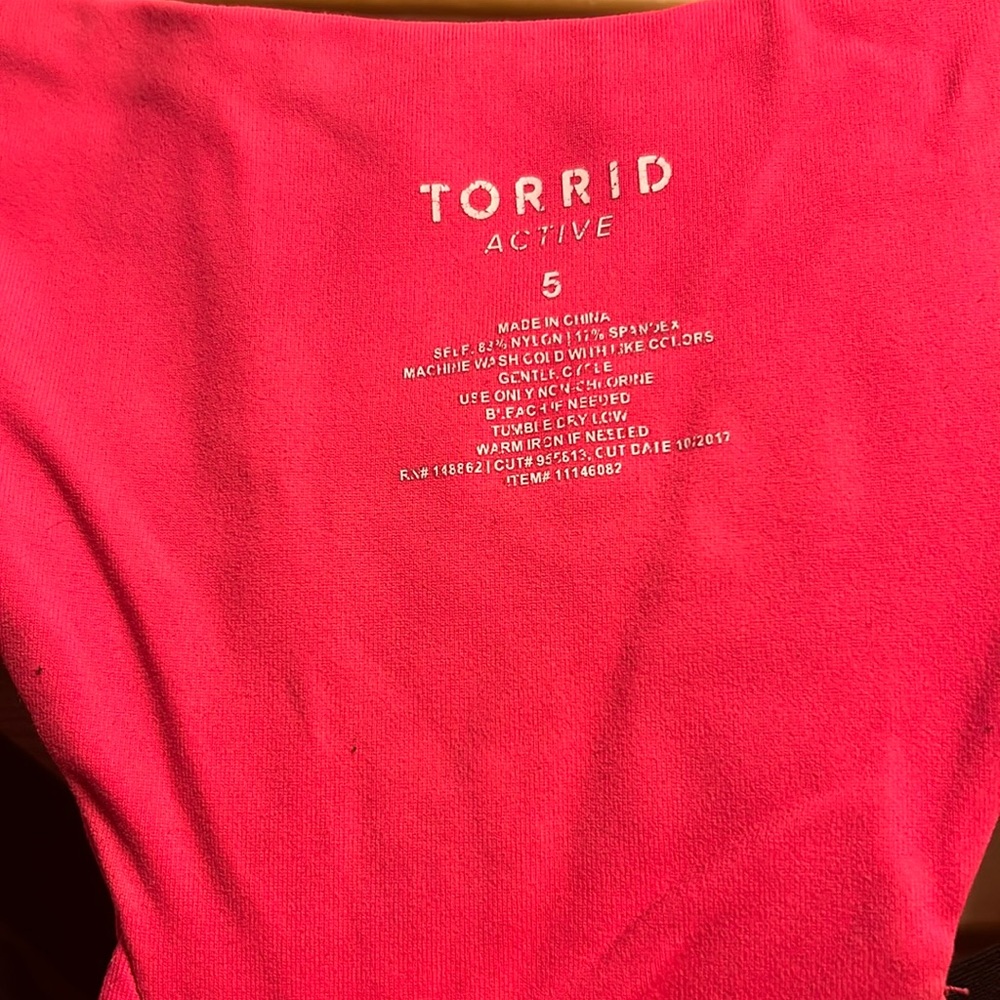 Torrid Active Neon Camo Racerback Sports Bra Size 5